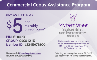 Copay Assistance Program card sample